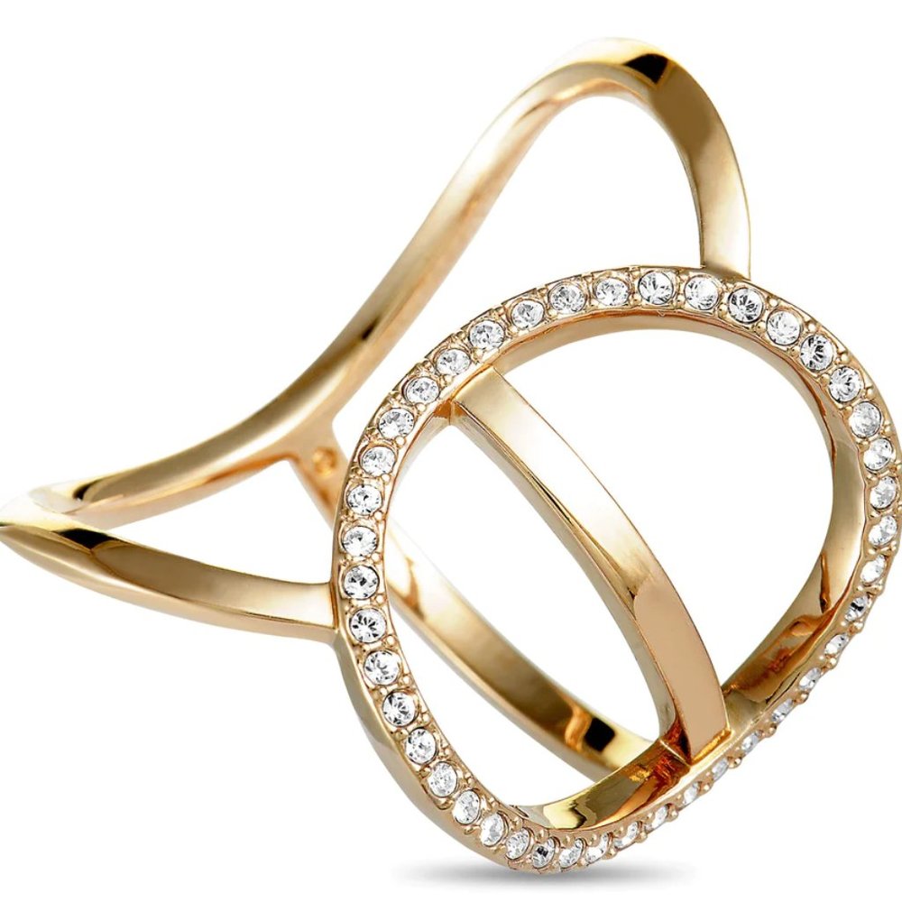 Swarovski Crystal Rose Gold Plated Ring